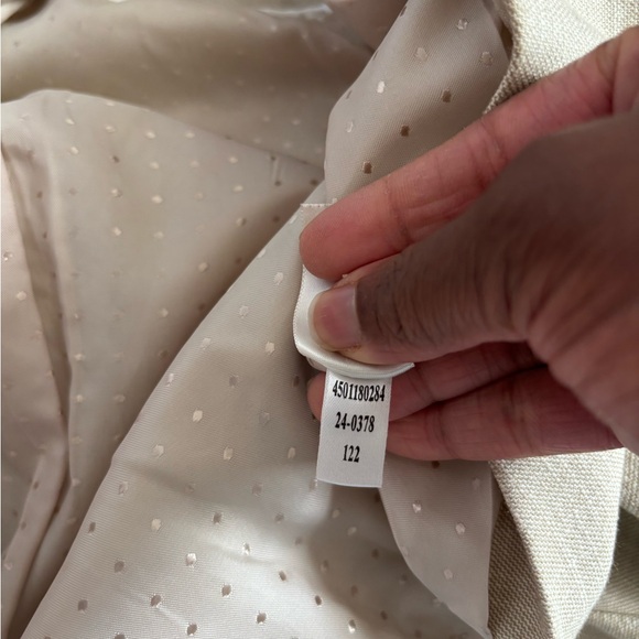 White House Black Market Suit 2 Piece Jacket & Pants Tan Womens 8 Office Career - Picture 11 of 12